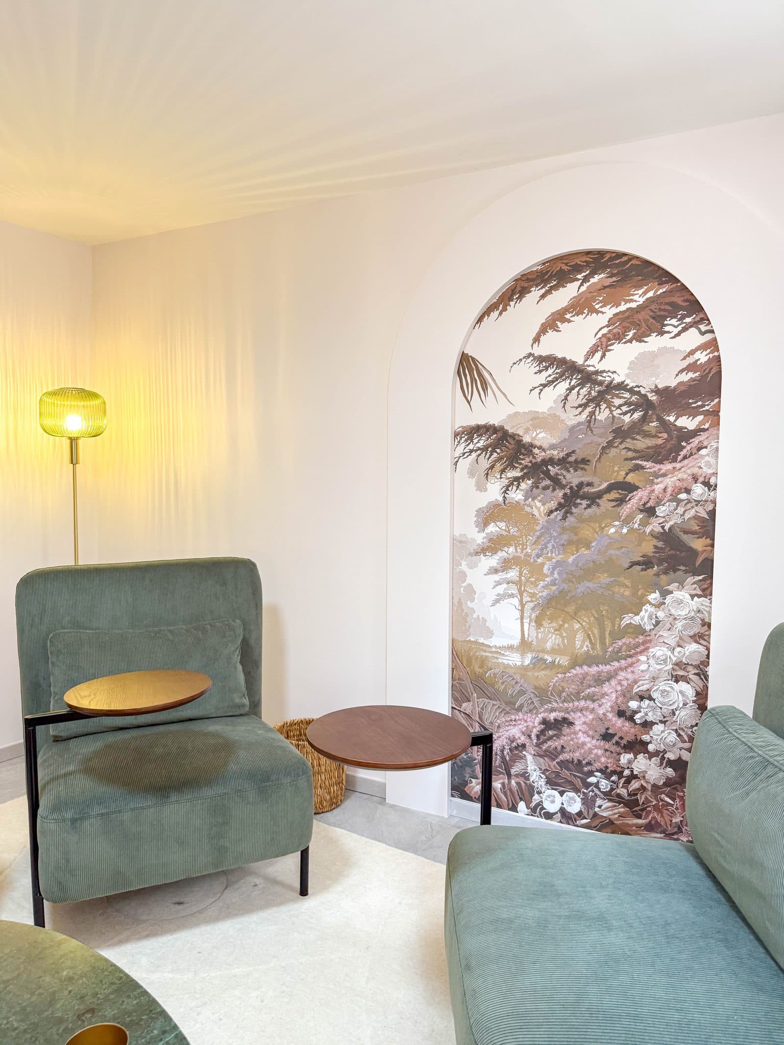 Fauteuil sauge et niche en arche du cabinet à Castres